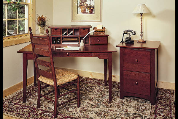 Shaker Writing Desk & File Cabinet