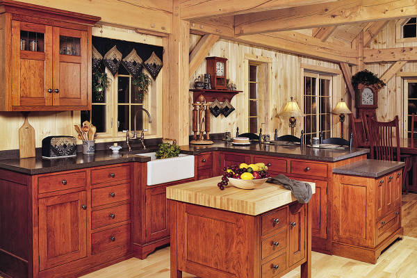 Shaker Cherry in Timber Frame