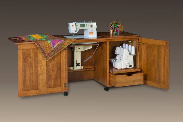 Sewing Serger Duo Cabinet