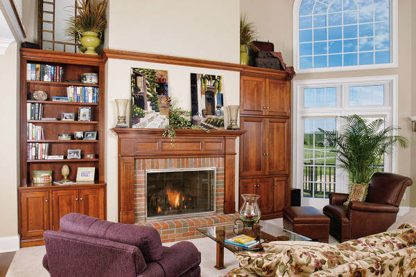 Cherry Family Fireplace & Sides