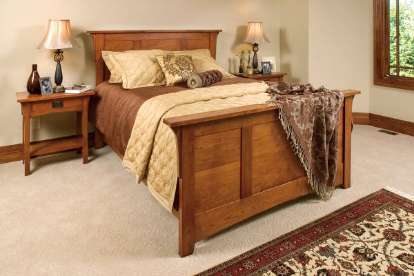 Mission Panel Bed and Nightstands