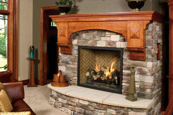Mission Birch Mantel